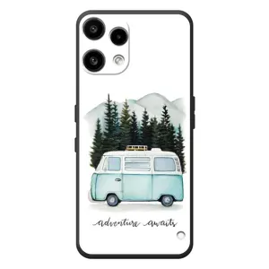 Силиконовый бампер с картинкой машины на Nothing Phone (3a) Lite (Домик на колесах)