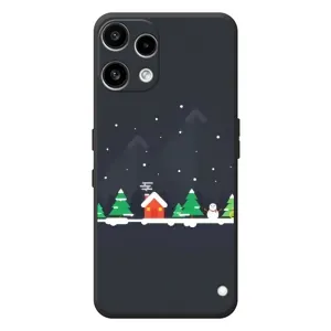Силиконовый бампер на рождество для Nothing Phone (3a) Lite (Город зимний)