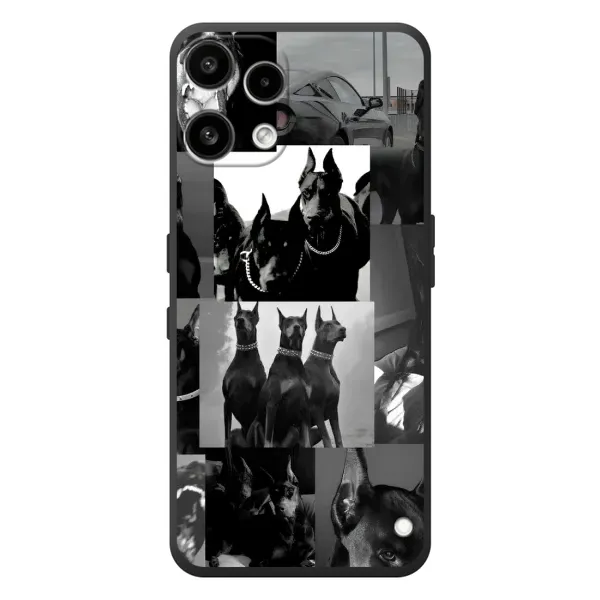Чехол с рисунком «Коллаж Доберман» для Nothing Phone (3a) Lite Чехол с рисунком «Коллаж Доберман» для Nothing Phone (3a) Lite
