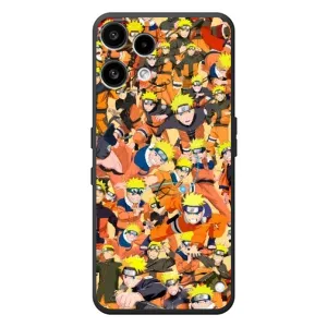 Чехлы с принтом Наруто на Nothing Phone (3a) Lite (Коллаж Наруто)