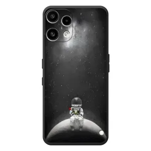 Силиконовый Чехол с принтом "Космонавты" на Nothing Phone (3a) Lite (Космонавт романтик)