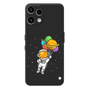 Силиконовый Чехол с принтом "Космонавты" на Nothing Phone (3a) Lite (Космонавт с шариками)