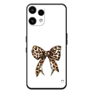Чехол банты для Nothing Phone (3a) Lite (Леопардовый принт)