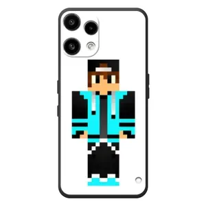 Чехлы для Nothing Phone (3a) Lite (Персонажи Майн Крафт) (Мальчик в голубом)
