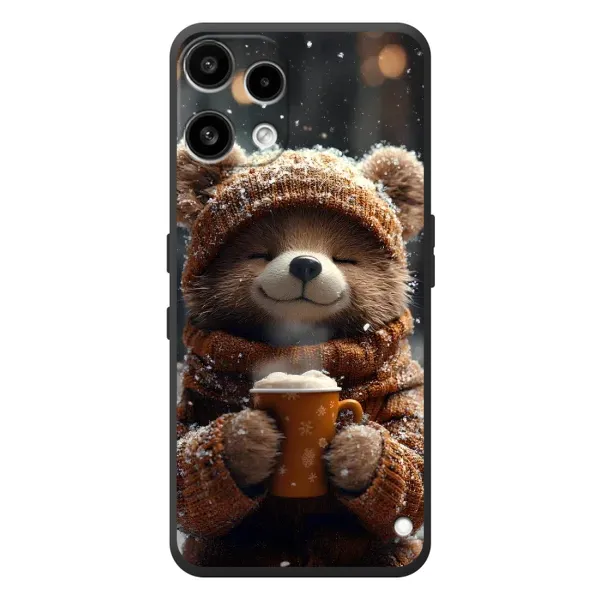 Чехол с рисунком «Медвежонок с кофе» для Nothing Phone (3a) Lite Чехол с рисунком «Медвежонок с кофе» для Nothing Phone (3a) Lite