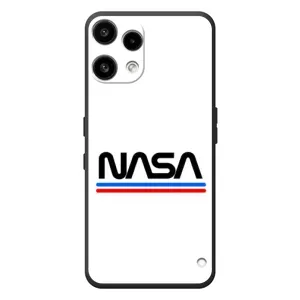 Силиконовый бампер с принтом "Наса" на Nothing Phone (3a) Lite (NASA на белом фоне)