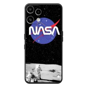 Силиконовый бампер с принтом "Наса" на Nothing Phone (3a) Lite (Nasa на луне)