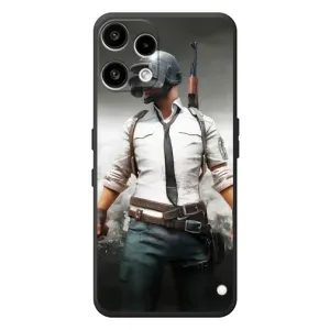 Силиконовый чехол с картинкой "Герой Pubg" на Nothing Phone (3a) Lite (Пабг)