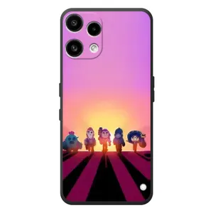 Силиконовый Чехол на Nothing Phone (3a) Lite с картинкой Brawl Stars (Персонажи в закате)