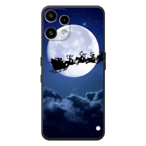 Чехол Санта Клаус для Nothing Phone (3a) Lite (Санта - луна)