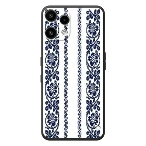 Силиконовый Чехол на Nothing Phone (3a) Lite с картинкой Вышиванки (Синяя вышиванка)