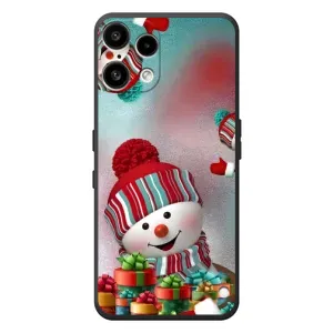 Чехлы на Новый Год Nothing Phone (3a) Lite (Снеговик в шапке)