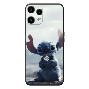 Чехол с рисунком Стич для Nothing Phone (3a) Lite (Стич с цветочком)