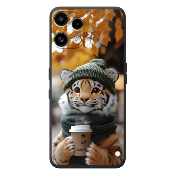 Чехол с рисунком «Тигр с кофе» для Nothing Phone (3a) Lite Чехол с рисунком «Тигр с кофе» для Nothing Phone (3a) Lite