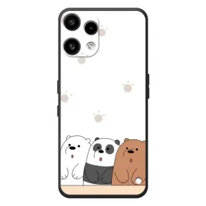 Чохли з зображенням різних тварин на Nothing Phone (3a) Lite (Здивовані ведмедики)
