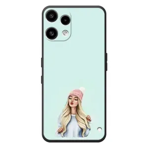 Силиконовый Чехол на Nothing Phone (3a) Lite с картинкой Стильных Девушек (В шапке)