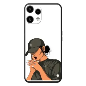 Силиконовый Чехол на Nothing Phone (3a) Lite с картинкой Стильных Девушек (В зеленом)
