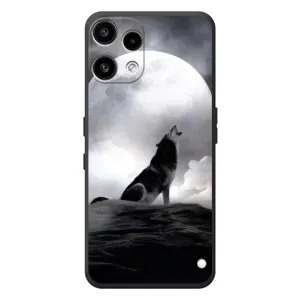 Чохол з Вовком на Nothing Phone (3a) Lite (Вовк і місяць)