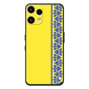 Силиконовый Чехол на Nothing Phone (3a) Lite (Вышиванка на желтом)