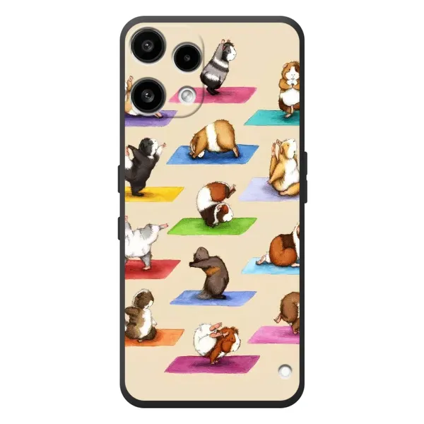 Чехол с рисунком «Ёга свинок» для Nothing Phone (3a) Lite Чехол с рисунком «Ёга свинок» для Nothing Phone (3a) Lite