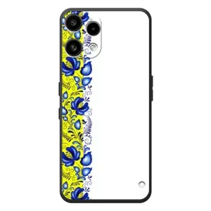 Силиконовый Чехол на Nothing Phone (3a) Lite с картинкой Вышиванки (Желто-синяя вышиванка)