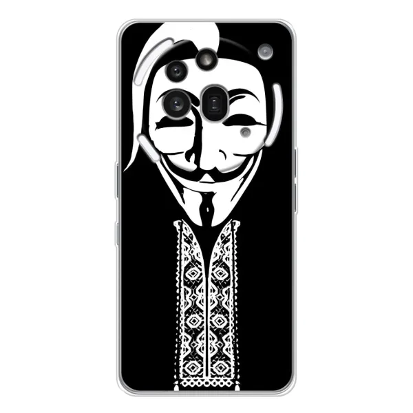 Чехол с рисунком «Анонимус» для Nothing Phone (3a) Pro Чехол с рисунком «Анонимус» для Nothing Phone (3a) Pro