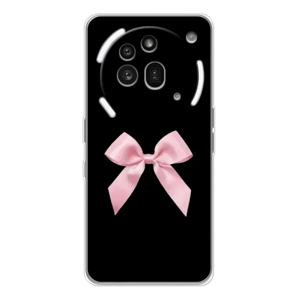 Чехол с рисунком «Бант на черном» для Nothing Phone (3a) Pro Чехол с рисунком «Бант на черном» для Nothing Phone (3a) Pro