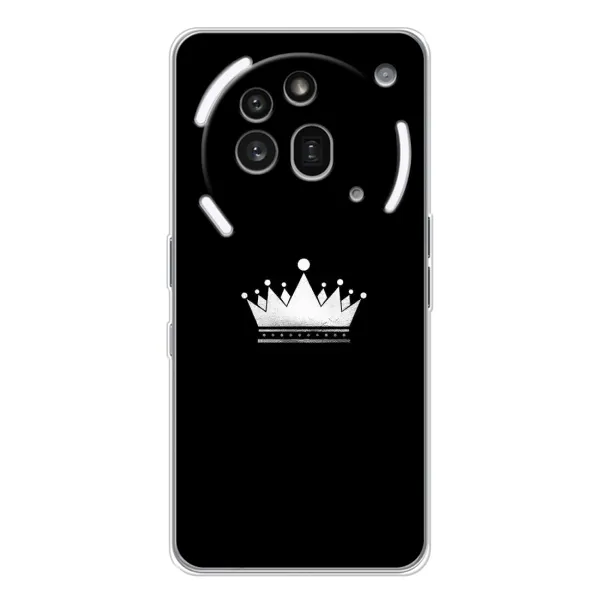 Чехол с рисунком «Белая корона» для Nothing Phone (3a) Pro Чехол с рисунком «Белая корона» для Nothing Phone (3a) Pro