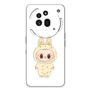 Чохол з принтом Лабубу для Nothing Phone (3a) Pro (Бежевий Лабубу)