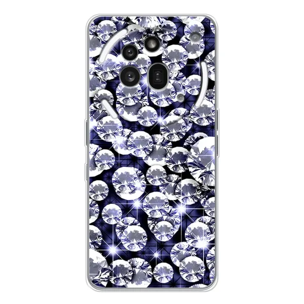 Чехол с рисунком «Бриллианты» для Nothing Phone (3a) Pro Чехол с рисунком «Бриллианты» для Nothing Phone (3a) Pro