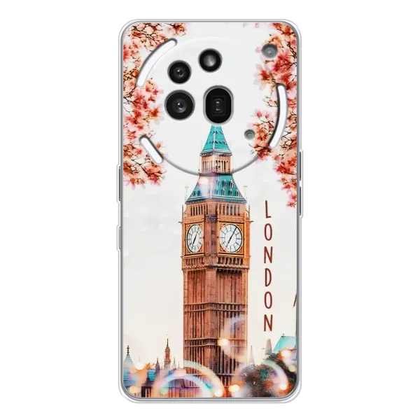 Чохол з малюнком «Годинник Лондон» для Nothing Phone (3a) Pro Чохол з малюнком «Годинник Лондон» для Nothing Phone (3a) Pro