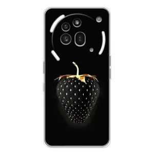 Чехол с изображением вкусной еды для Nothing Phone (3a) Pro (Чёрная клубника)