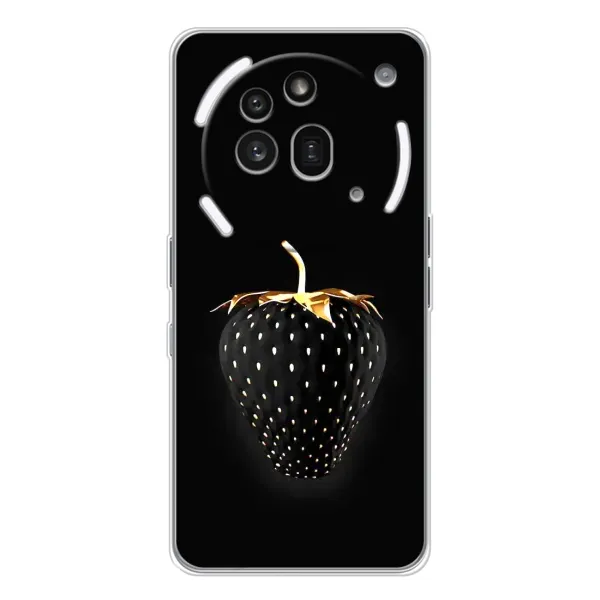 Чехол с рисунком «Чёрная клубника» для Nothing Phone (3a) Pro Чехол с рисунком «Чёрная клубника» для Nothing Phone (3a) Pro