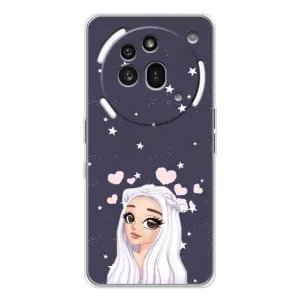Чехол Стильные девушки на Nothing Phone (3a) Pro (Девушка и сердечки)