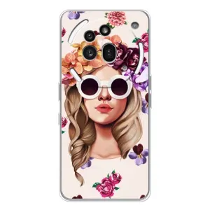 Чехол с картинкой Модные Девчонки Nothing Phone (3a) Pro (Девушка в очках)
