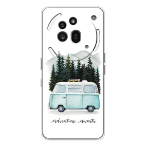 Силиконовый бампер с картинкой машины на Nothing Phone (3a) Pro (Домик на колесах)