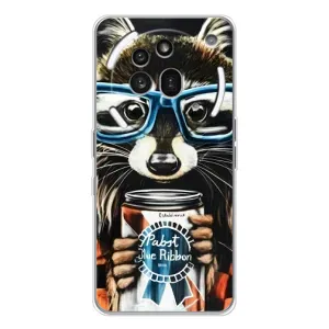 Силіконовий Чохол з Энотами на Nothing Phone (3a) Pro (Єнот в окулярах)