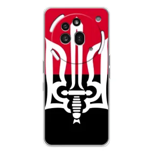 Чехлы УПА (Красно-Чёрный) на Nothing Phone (3a) Pro (Герб Украины)