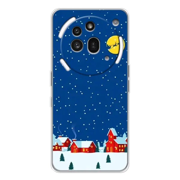Чехол с рисунком «Город в снегу» для Nothing Phone (3a) Pro Чехол с рисунком «Город в снегу» для Nothing Phone (3a) Pro