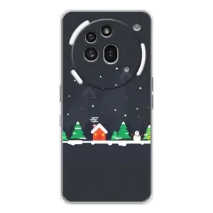 Силіконовий бампер на різдво для Nothing Phone (3a) Pro (Місто зимове)