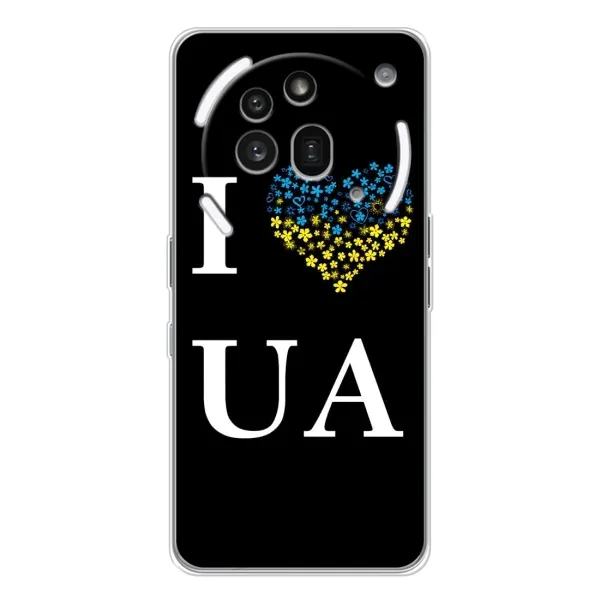Чехол с рисунком «I Love UA» для Nothing Phone (3a) Pro Чехол с рисунком «I Love UA» для Nothing Phone (3a) Pro