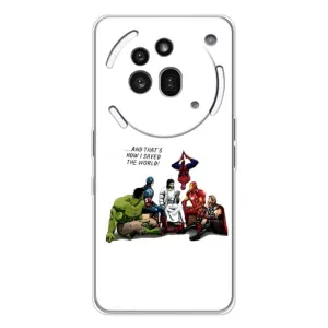 Чехлы для Nothing Phone (3a) Pro (Для Христиан) (Иисус супергерой)