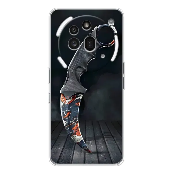 Чехол с рисунком «Кинжал КС ГО» для Nothing Phone (3a) Pro Чехол с рисунком «Кинжал КС ГО» для Nothing Phone (3a) Pro