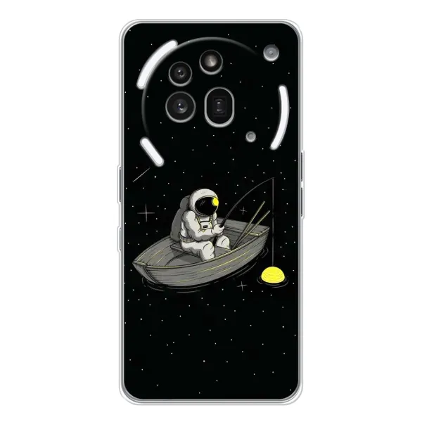 Чохол з малюнком «Космонавт на рибалці» для Nothing Phone (3a) Pro Чохол з малюнком «Космонавт на рибалці» для Nothing Phone (3a) Pro