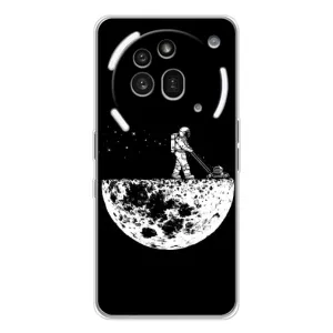 Силиконовый Чехол с принтом "Космонавты" на Nothing Phone (3a) Pro (Космонавт)