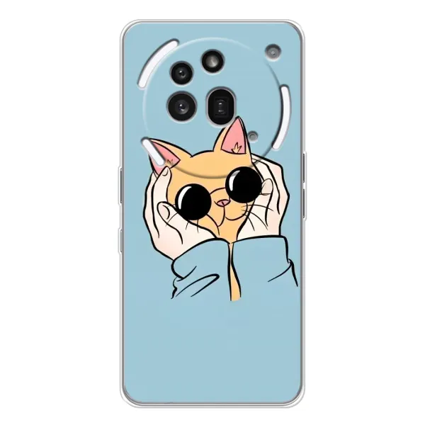 Чехол с рисунком «КОТИК в очках» для Nothing Phone (3a) Pro Чехол с рисунком «КОТИК в очках» для Nothing Phone (3a) Pro