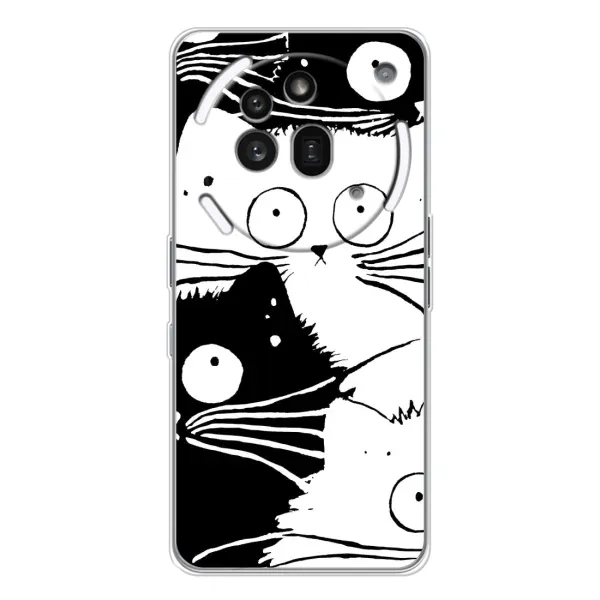 Чехол с рисунком «КОТИКИ» для Nothing Phone (3a) Pro Чехол с рисунком «КОТИКИ» для Nothing Phone (3a) Pro