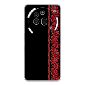 Силиконовый Чехол на Nothing Phone (3a) Pro (Красная Вышиванка)