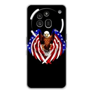 Чехол Флаг USA для Nothing Phone (3a) Pro (Крылья США)