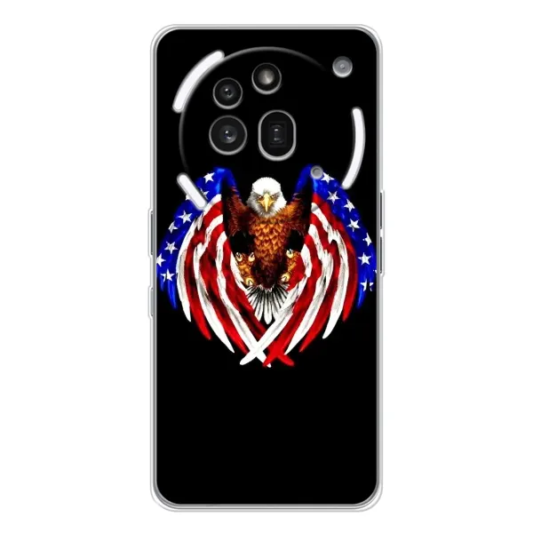 Чехол с рисунком «Крылья США» для Nothing Phone (3a) Pro Чехол с рисунком «Крылья США» для Nothing Phone (3a) Pro